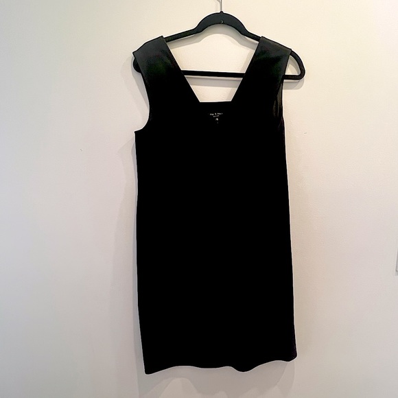 rag & bone Dresses & Skirts - Rag and Bone Black V neck A line dress with hidden pockets
